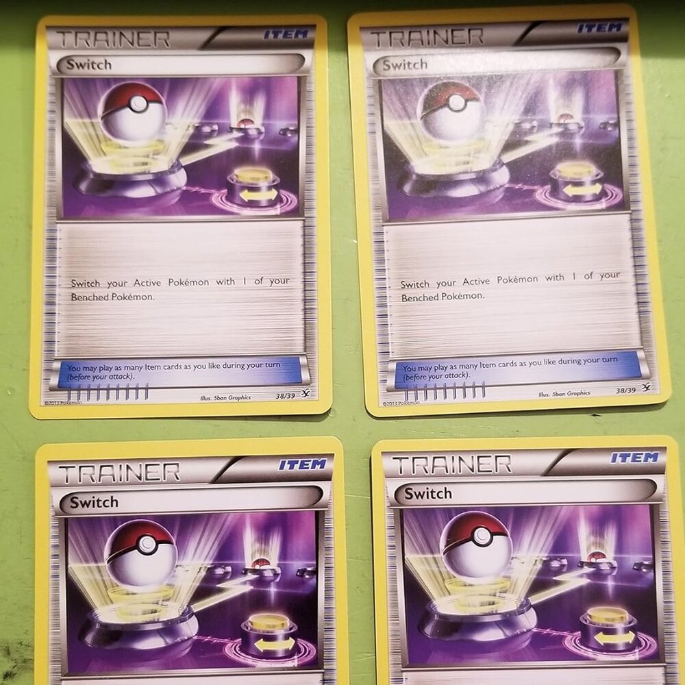 Pokemon Card Lot 004 Cards SWITCH Pokemon XY Roaring Skies (91/108)